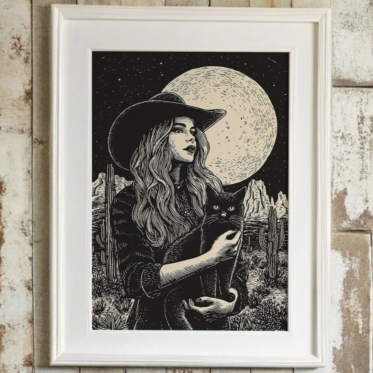 Moonlit Tales Between Desert Stars