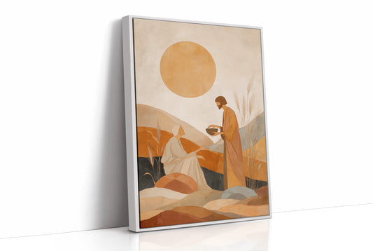 Desert Offering Under Amber Sun