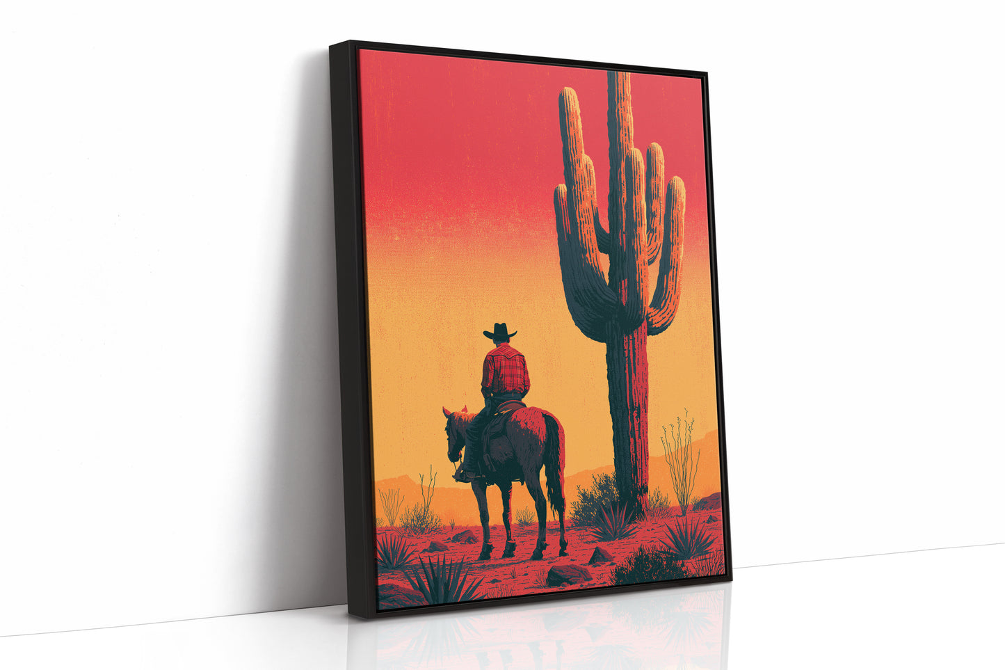 Cowboy's Watch: Desert Sunset Standoff