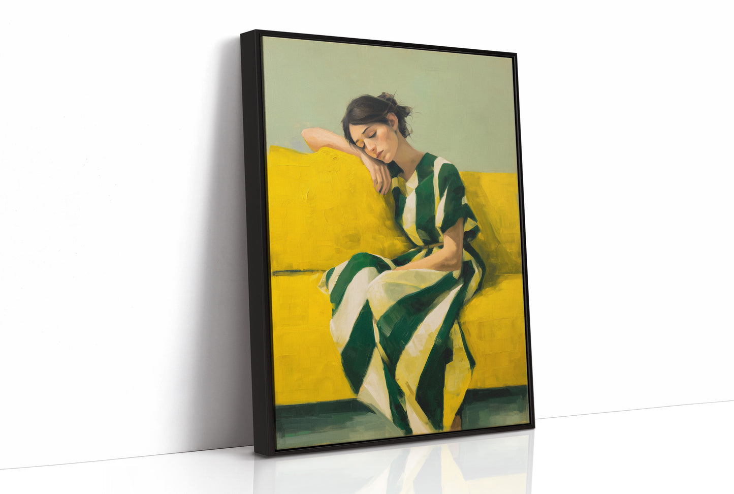 Sunlit Rest In Emerald And Gold