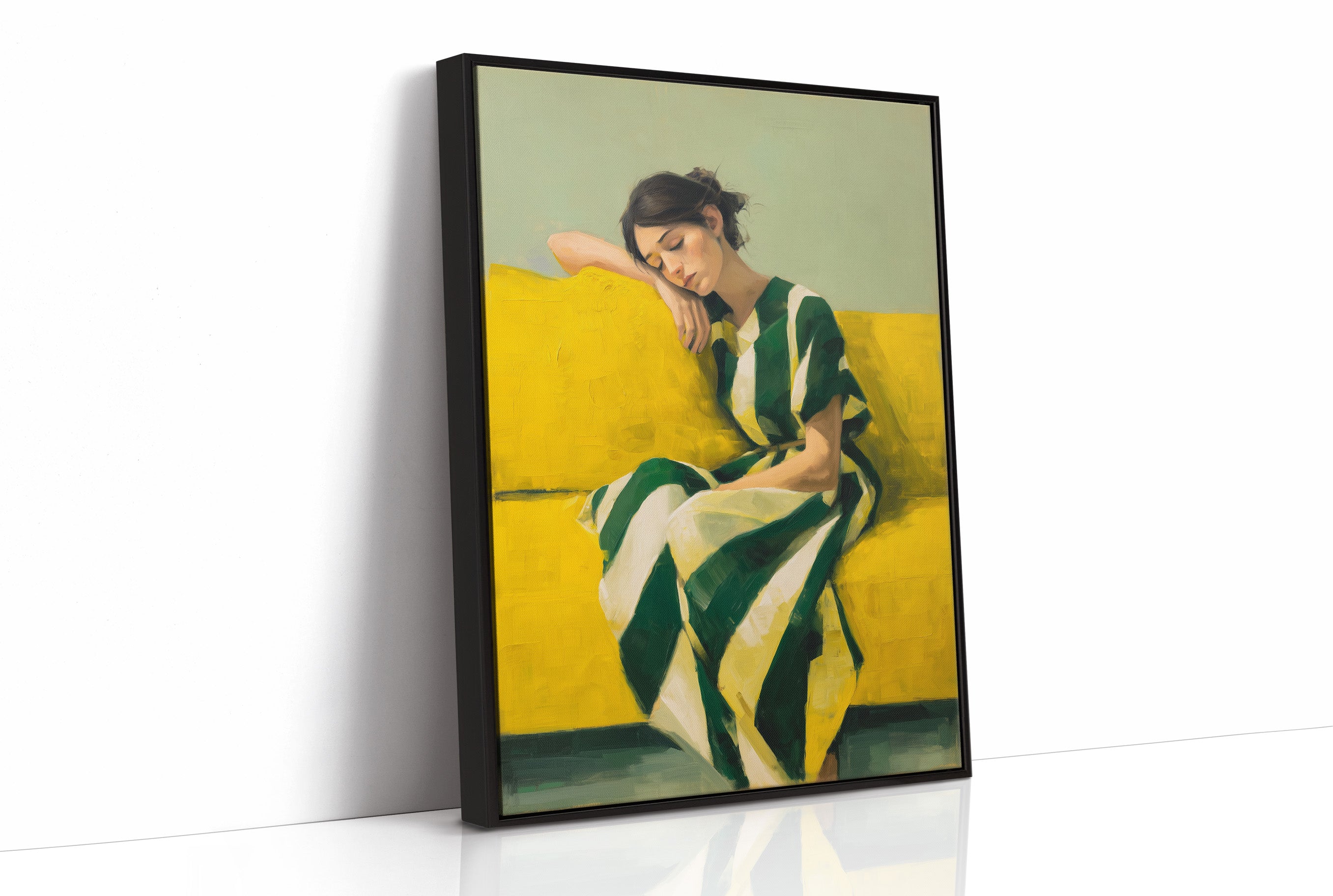 Sunlit Rest In Emerald And Gold