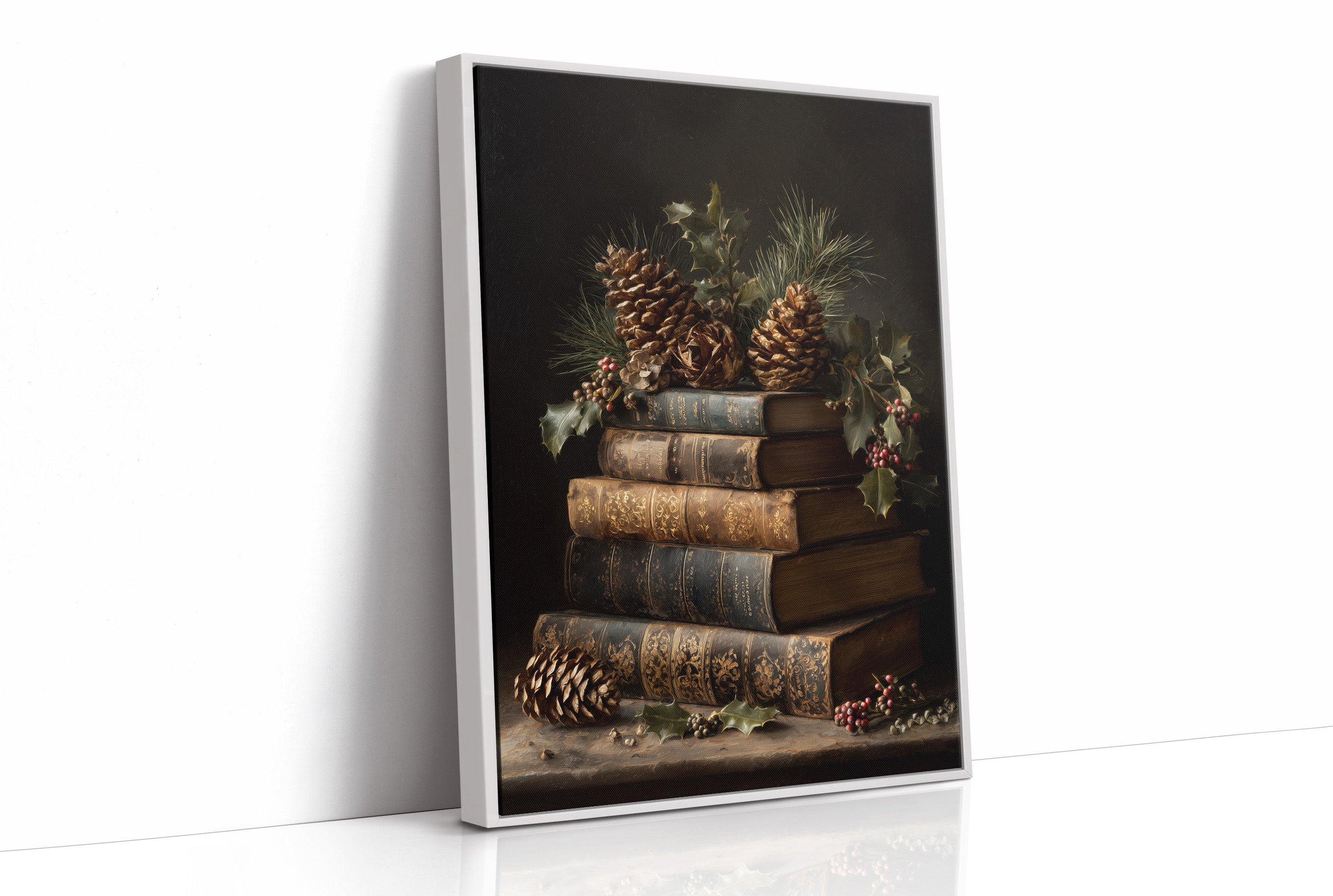 Winter Stories Rest On Leather Spines