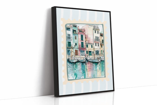 Harbor Stamp, Fishing Boats at Rest