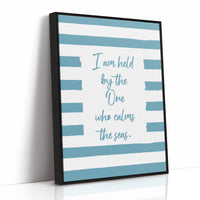 Teal Stripes Carry Ocean Promises