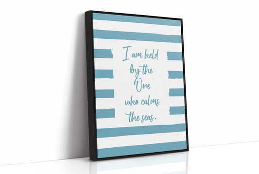 Teal Stripes Carry Ocean Promises