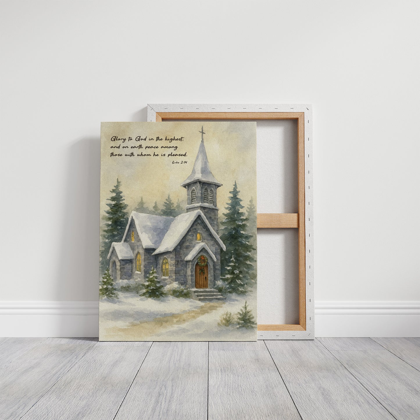 Silent Chapel Under Winter Stars