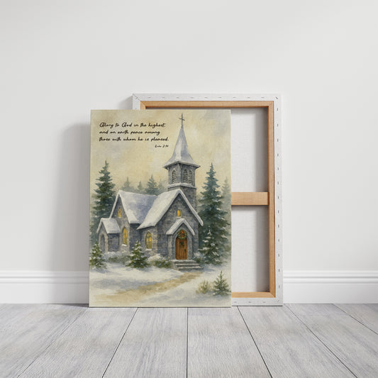 Silent Chapel Under Winter Stars