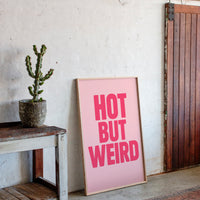 Hot But Weird Bold Pink Wall Art