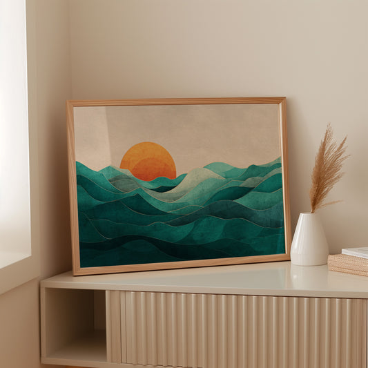 Sunset Over Whispering Waters