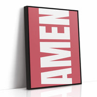 Bold Letters Against Rose Canvas