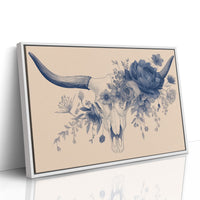 Indigo Blooms Crown Ancient Bones