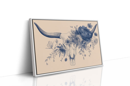 Indigo Blooms Crown Ancient Bones