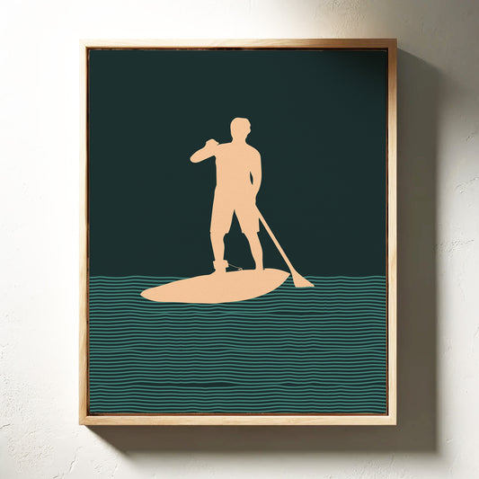 Paddle Through Evening's Gentle Lines