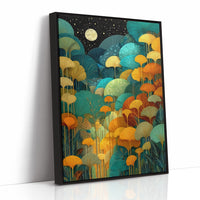 Moonlit Ginkgo Garden Glows Bright