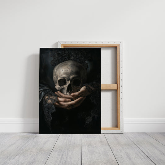 Mortality Cradled In Lace Hands