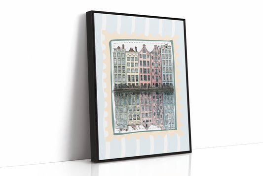 Amsterdam Gables, Stamped in Pastel