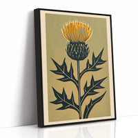 Thistle Woodblock Silhouette