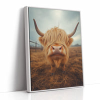 Golden Fluff and Attitude Highland Cow