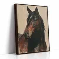 Bay Horse Classic Oil Portrait