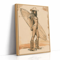 Cowgirl Catches a Wave