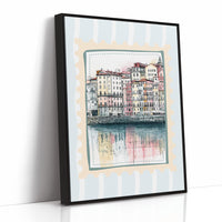 Porto's Ribeira, Sketched in Stamp