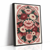 Rosette Medallion: An Ornamental Floral Tapestry