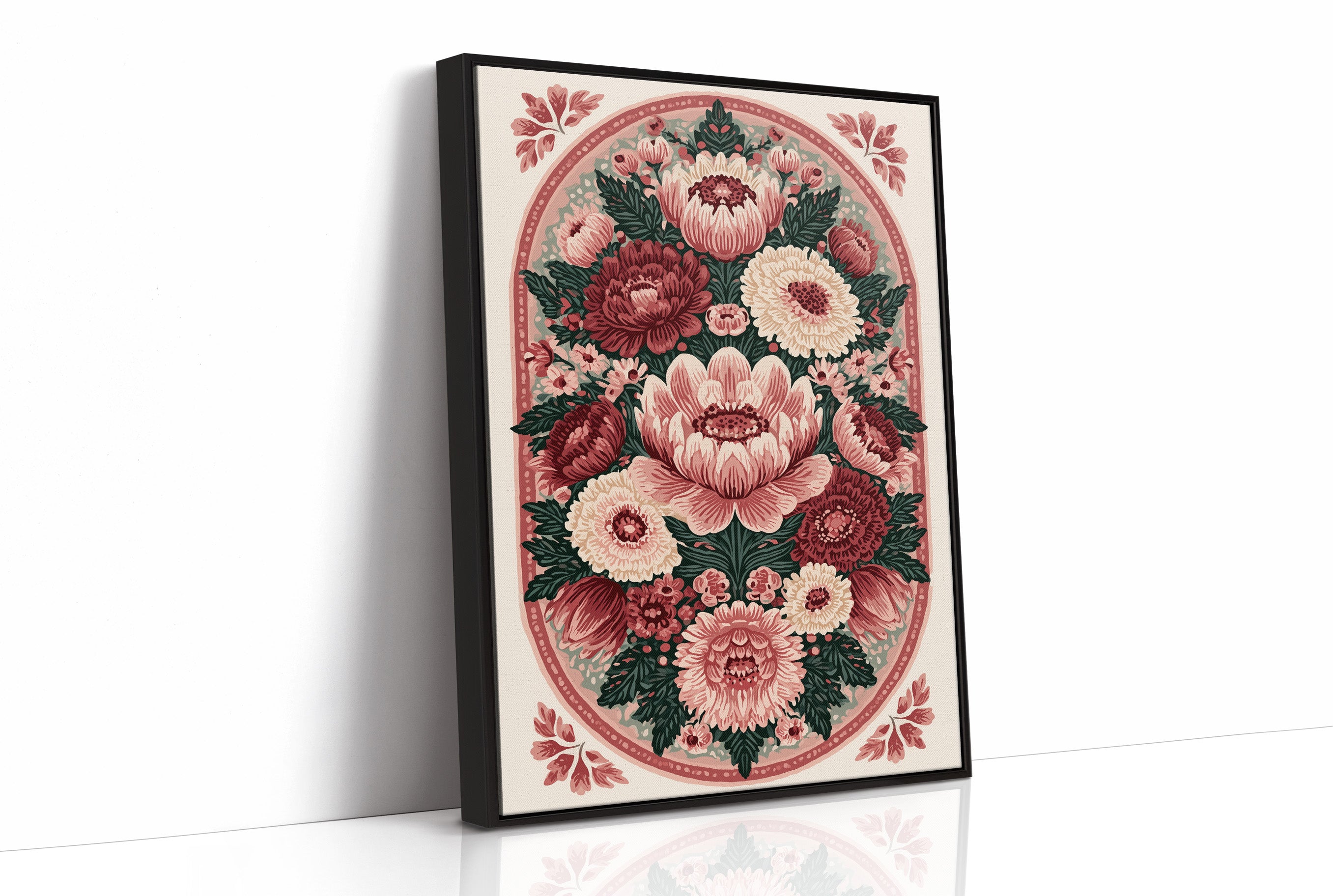 Rosette Medallion: An Ornamental Floral Tapestry