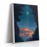 Celestial Guardian Illuminates Ancient Haven