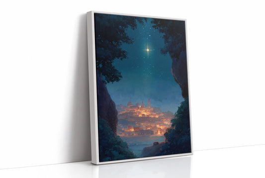 Celestial Guardian Illuminates Ancient Haven