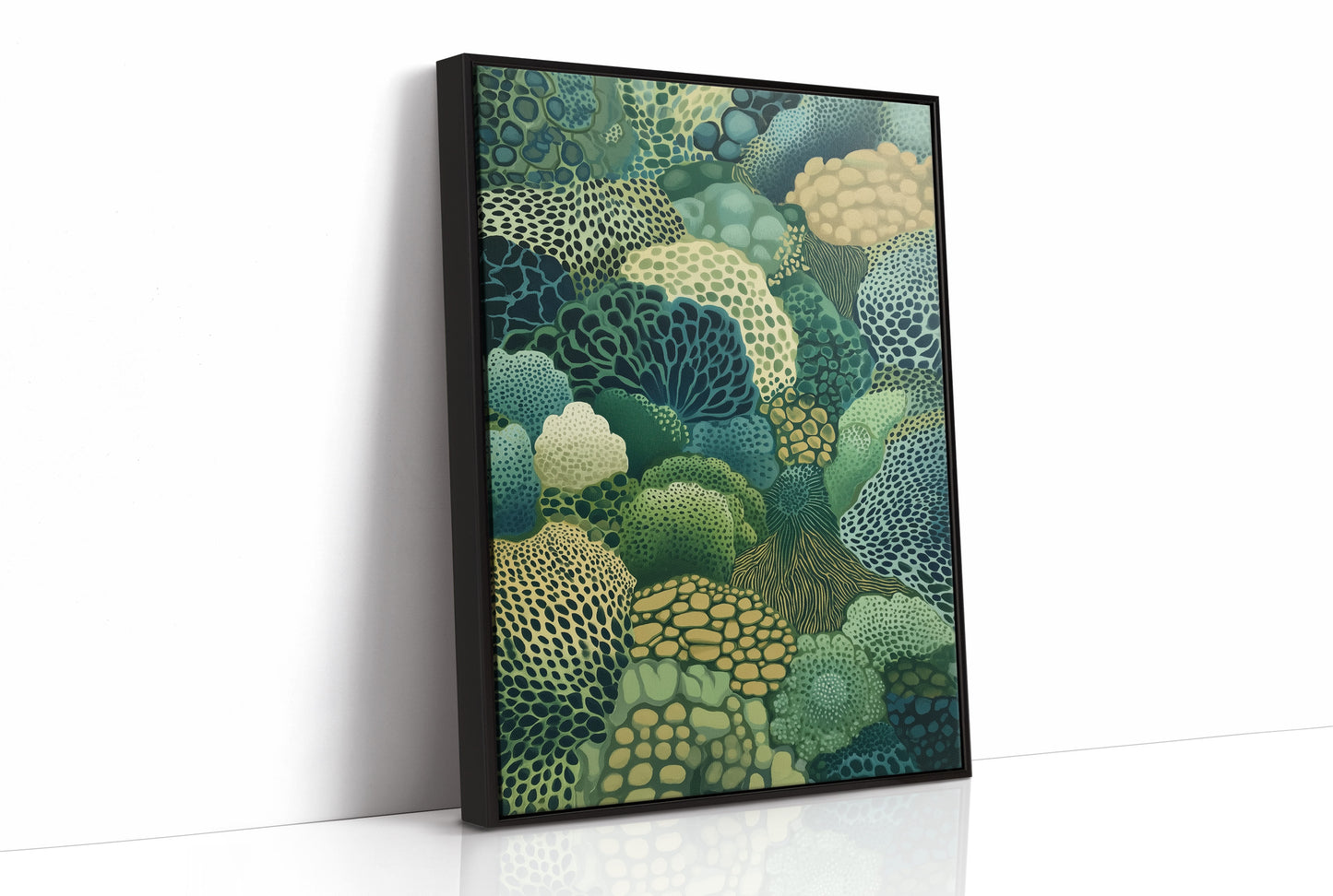 Ocean Forest Blooms In Jade