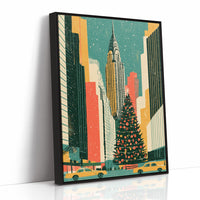 NYC Skyline Christmas Glow