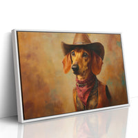 Dachshund Wears The Sunset Trail