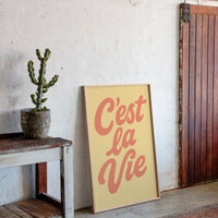 C’est La Vie Retro Wall Art