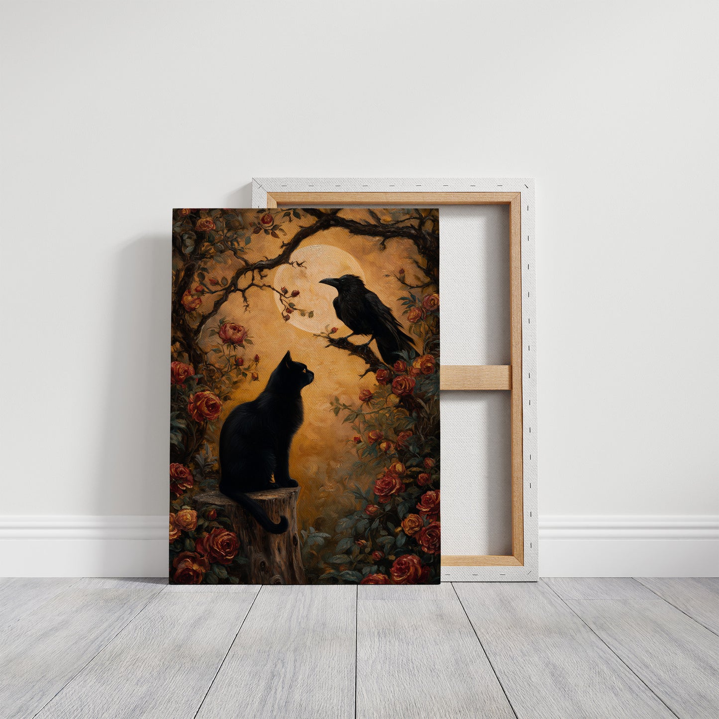 Moonlit Conversations Among Roses