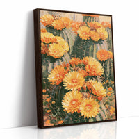 Blooming Barrel Cactus Flowers
