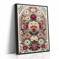 Blush Bouquet: A Grand Floral Medallion