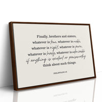 Think on These Things Philippians 4:8 Print