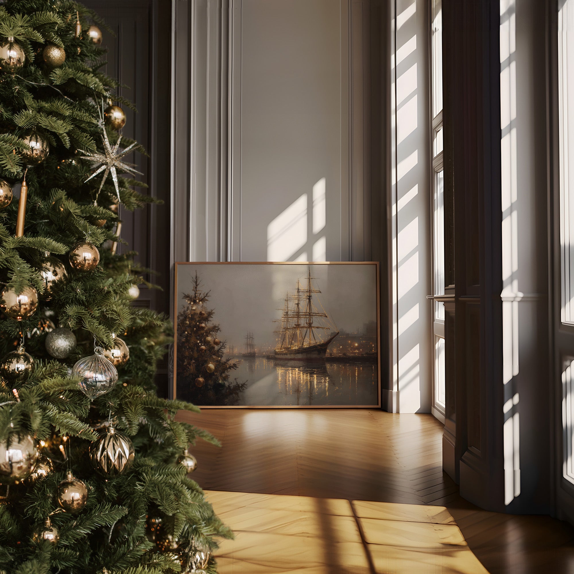 The Fleet Slept Under Holiday Lights