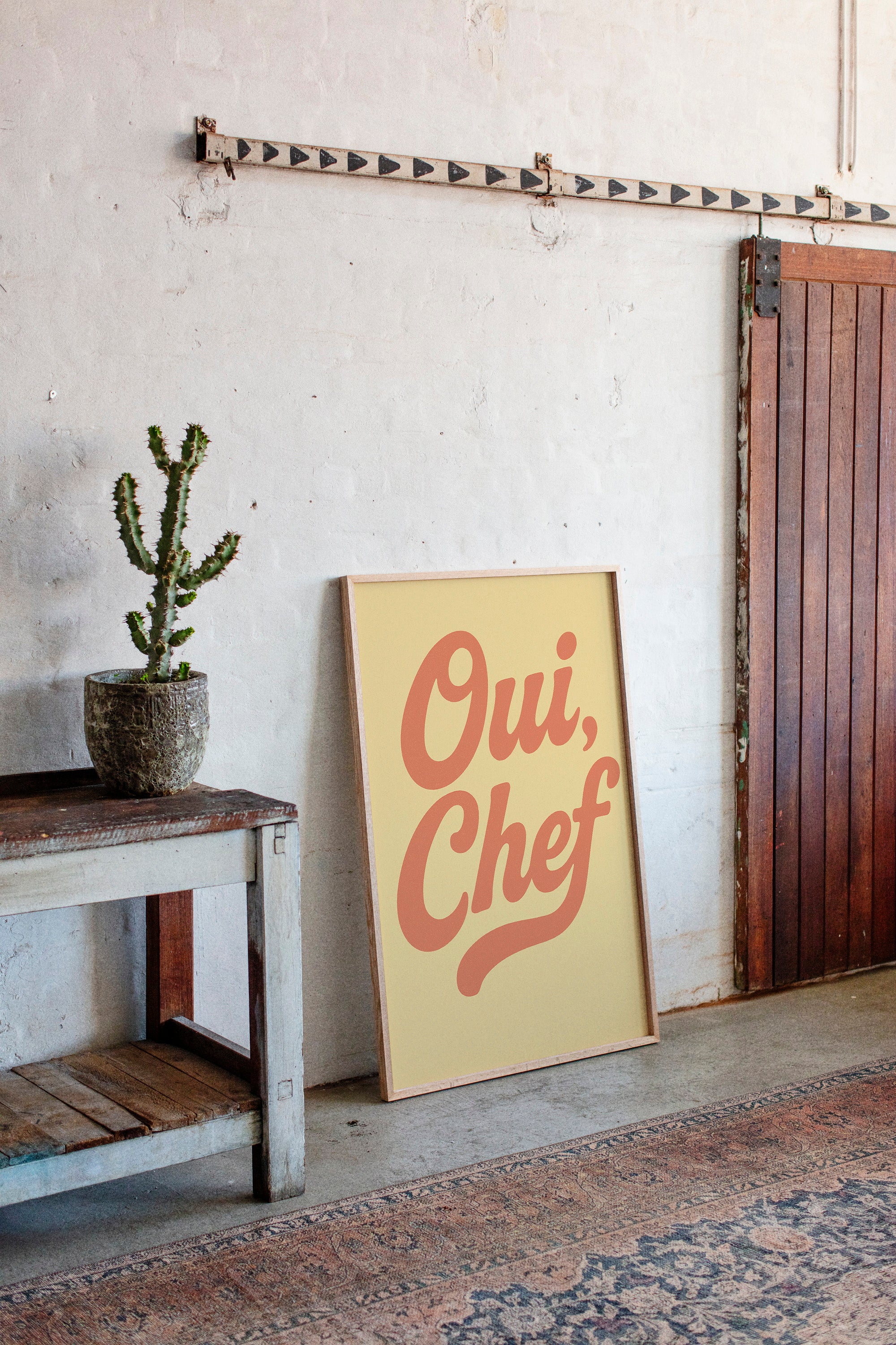 Oui Chef Kitchen Wall Art