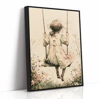 The Wildflower Swing: A Girl's Quiet Sway