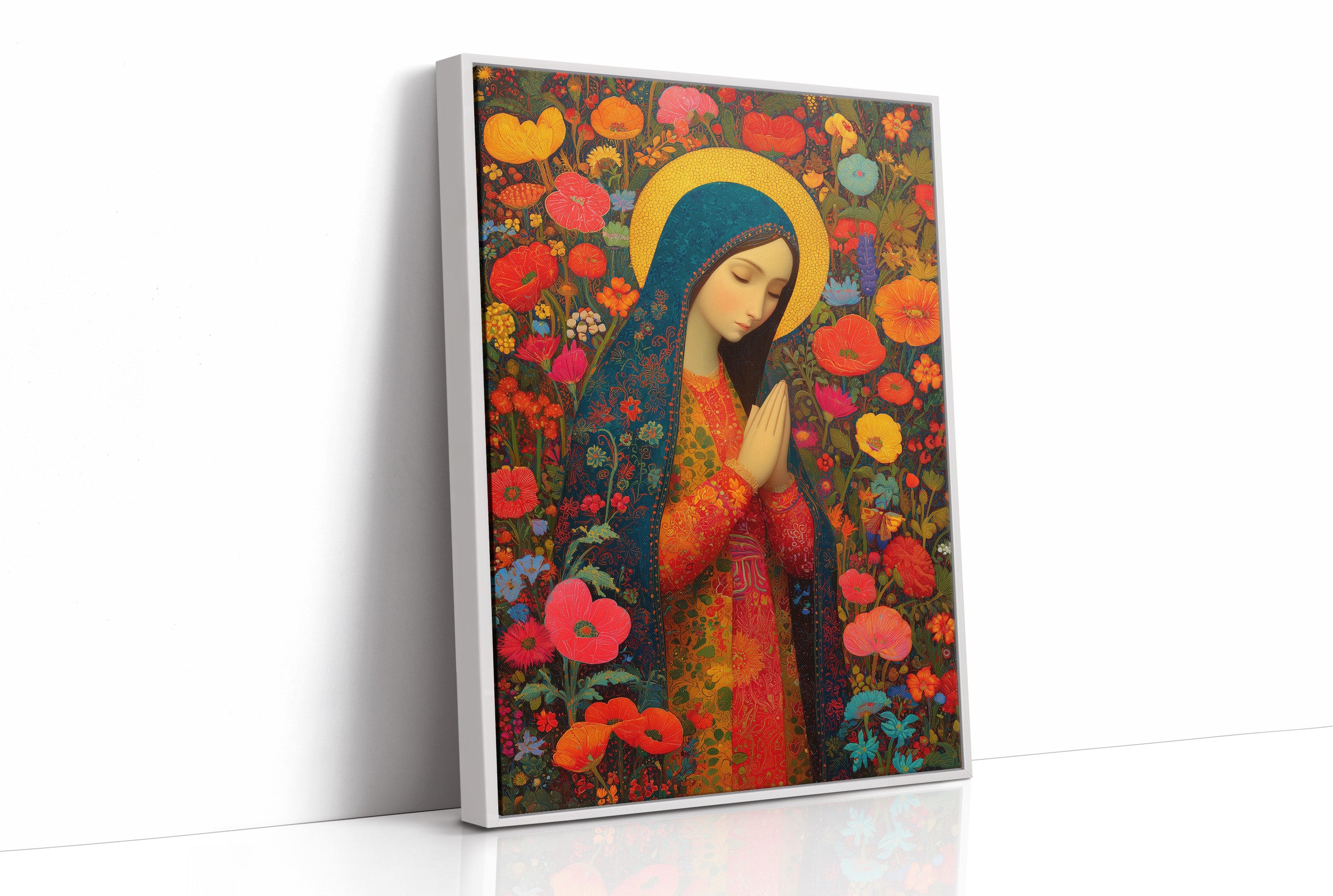 Poppy Garden Prayer in Vibrant Devotion