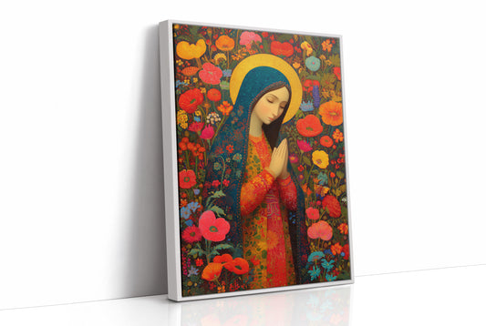 Poppy Garden Prayer in Vibrant Devotion
