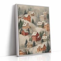 Snow Covered Village Dreams Of Home