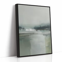 Misty Lake Finds Morning Silence