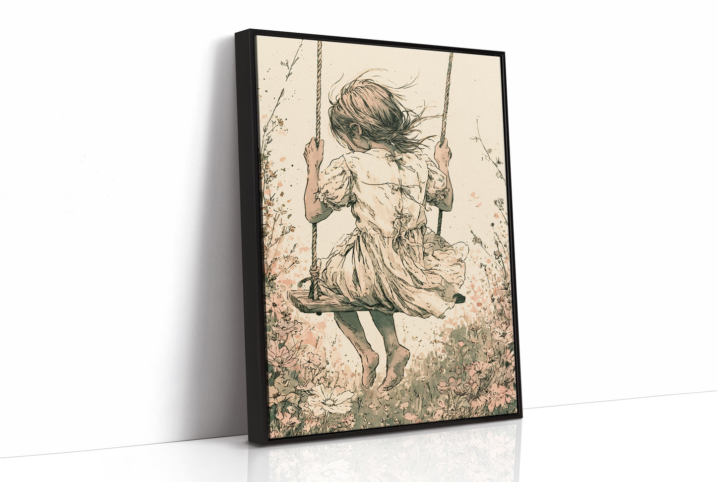 Blush Blossoms and the Swinging Girl