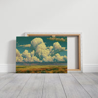 Teal Sky, Towering Clouds