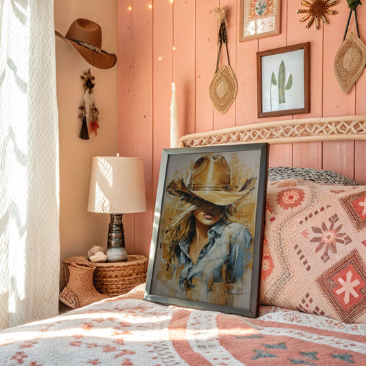 Golden Hour Cowgirl - Western Romance Portrait