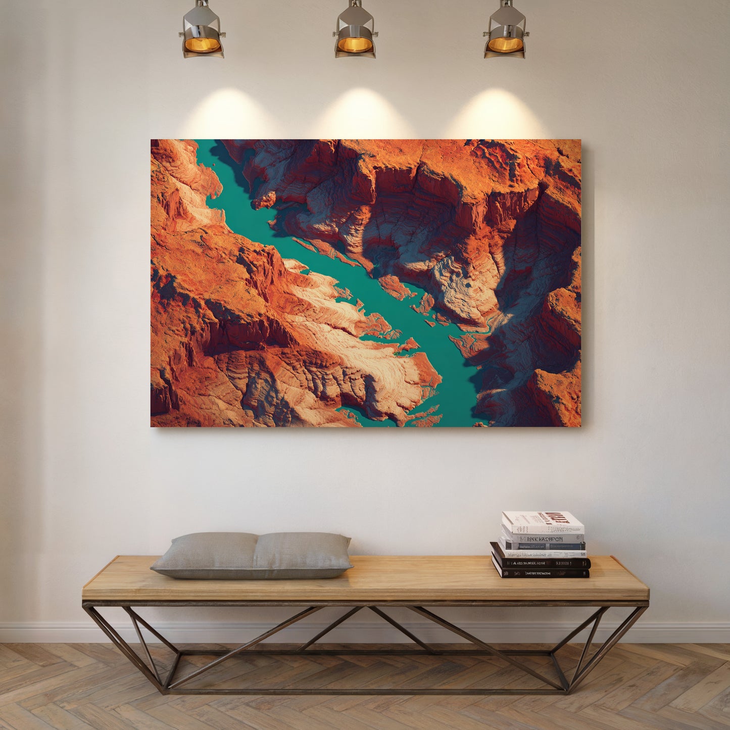 Turquoise Rivers Carve Ancient Stone