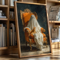 The Guardian in White Drapes