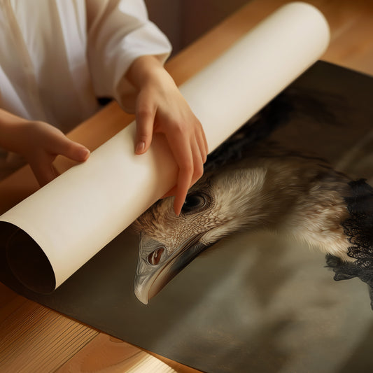 Feathered Nobility In Vintage Attire